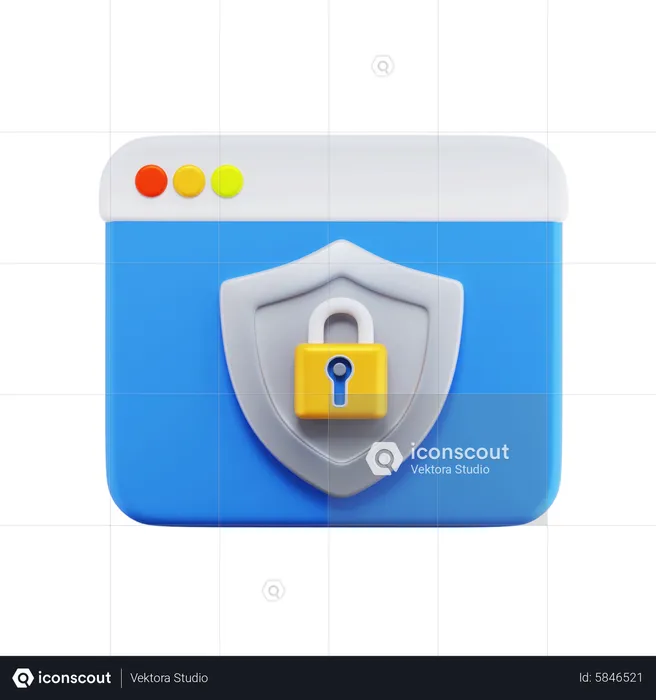 Protecciones de seguridad  3D Icon