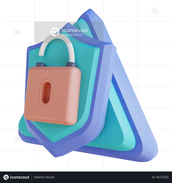 Protect Security Unlock  3D Illustration
