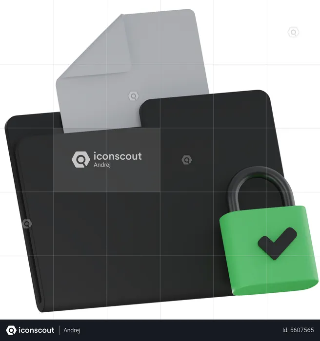 Protected folder  3D Icon