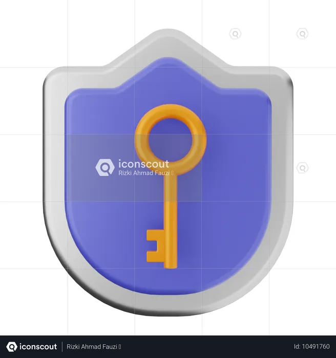 Protection de clé  3D Icon