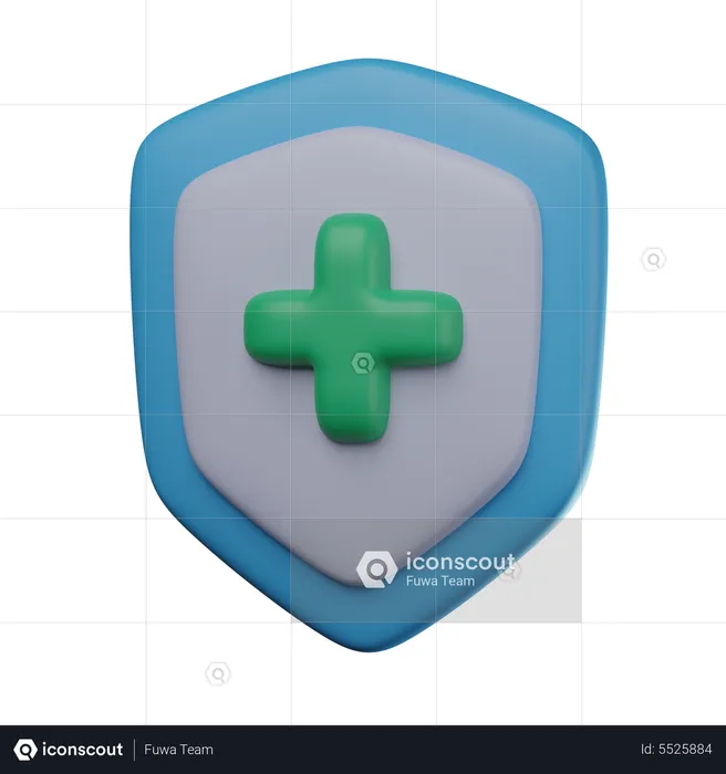 Protection de santé  3D Icon