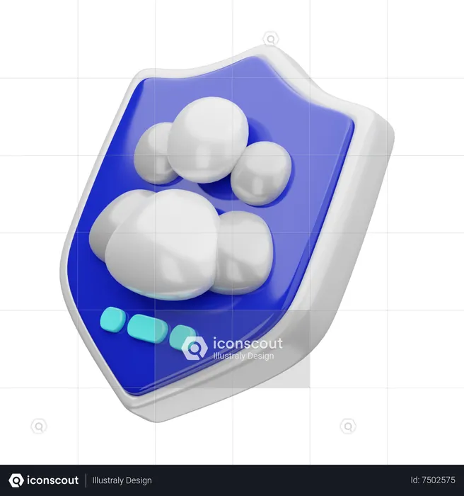 Protection des données  3D Icon