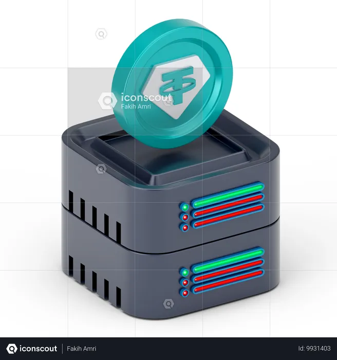 Protection du serveur  3D Icon