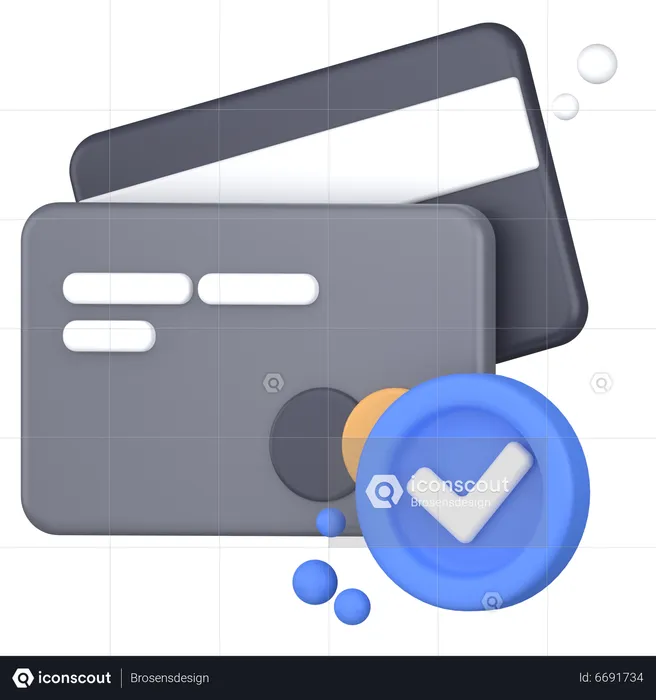 Protection des paiements  3D Icon