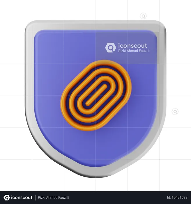 Protection anti-empreintes digitales  3D Icon