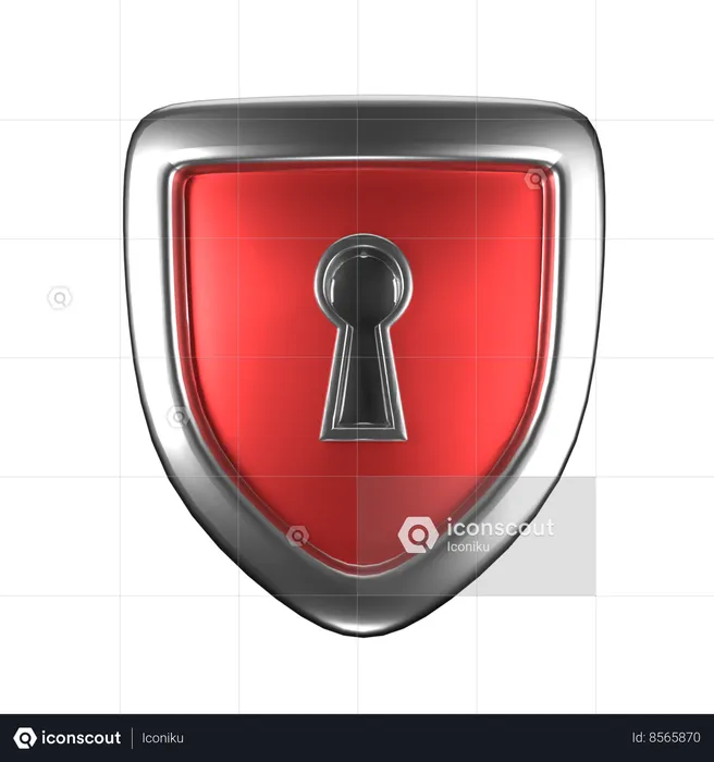 Protection Shied lock Off  3D Icon