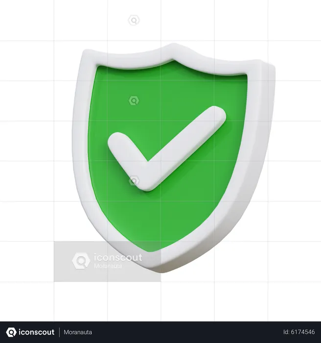 Protection shield  3D Icon