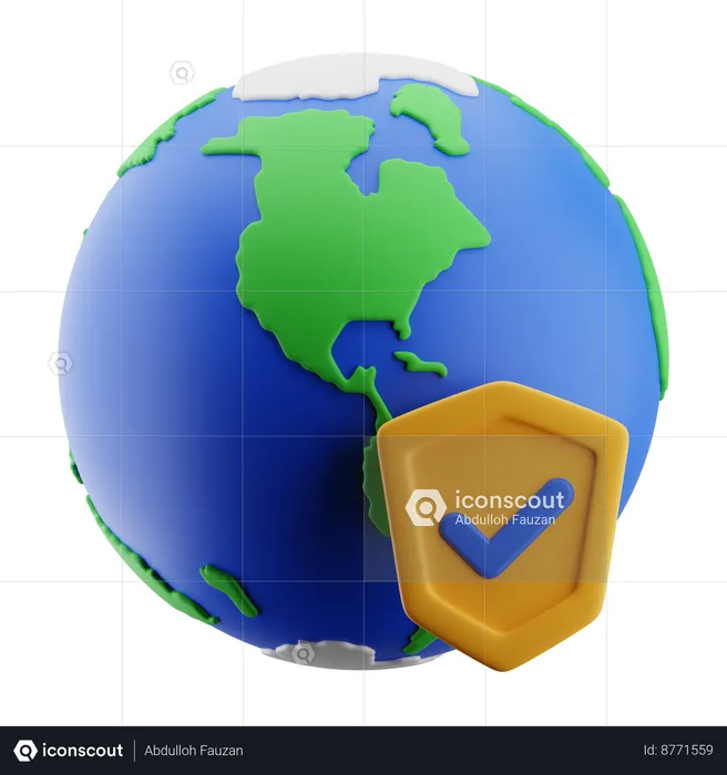 Protection de terre  3D Icon