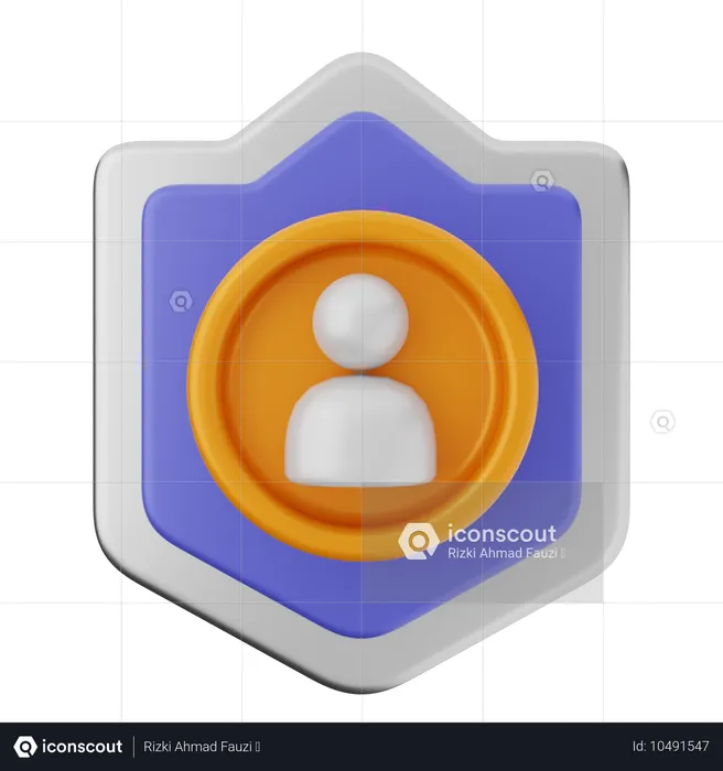 Protection du bouclier utilisateur  3D Icon