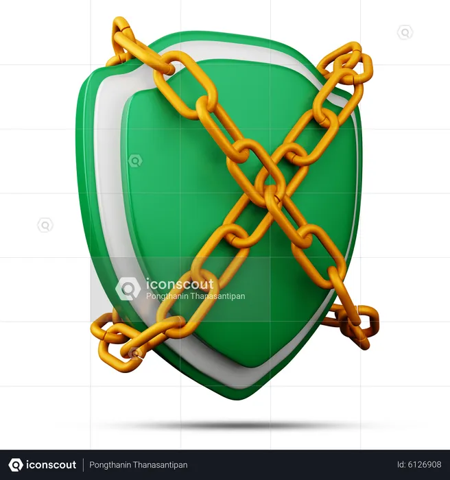 Protective Shield  3D Icon