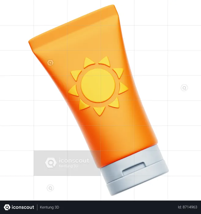 Protector solar  3D Icon