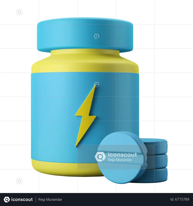 Protein Pills  3D Icon