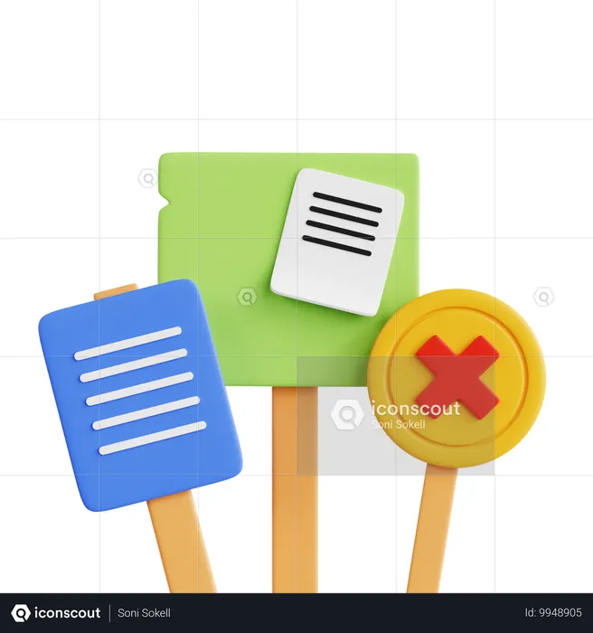 Protest  3D Icon