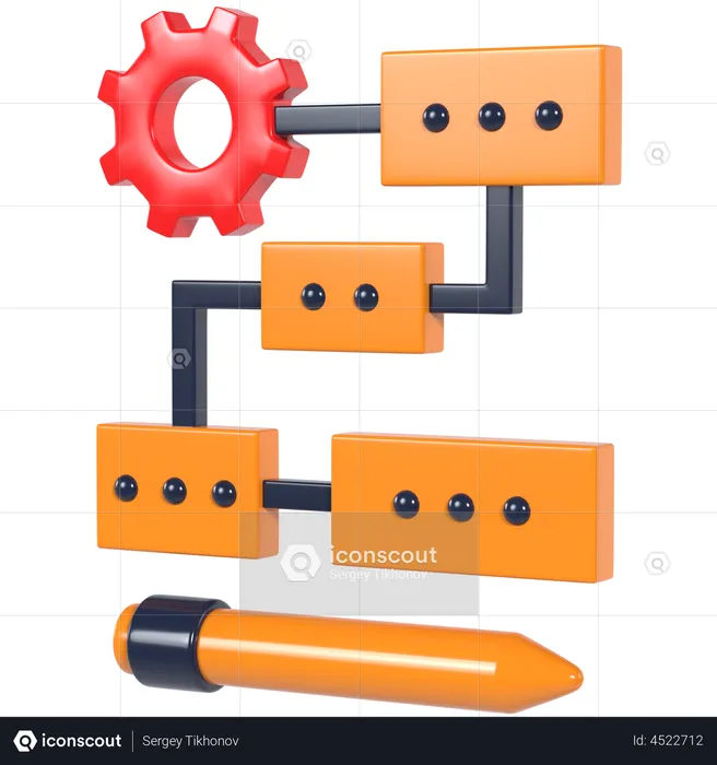 Protótipo  3D Illustration