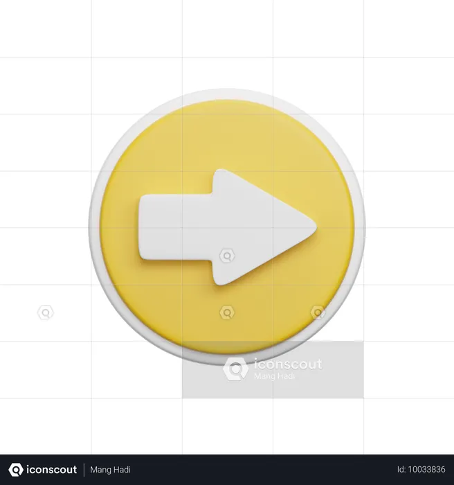 Próximo botão  3D Icon