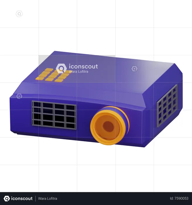 Video proyector  3D Icon