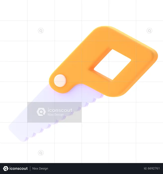 Pruning Saw  3D Icon