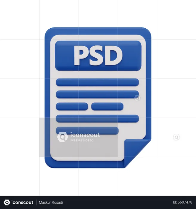 Psd file  3D Icon