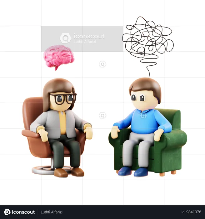 Psychiatrist Therapy  3D Icon