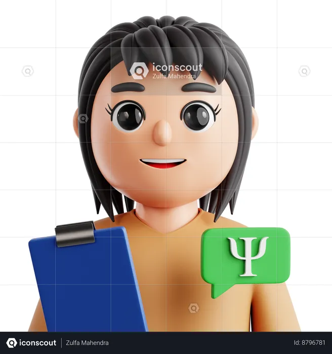 Psychologist  3D Icon