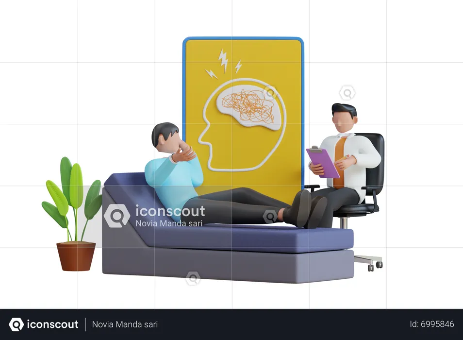 Psychologist service  3D Illustration