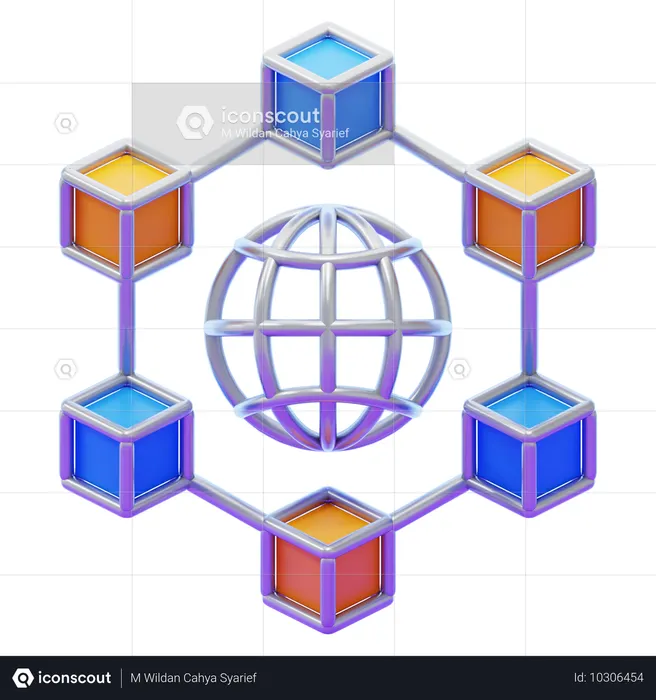 Public Blockchain  3D Icon