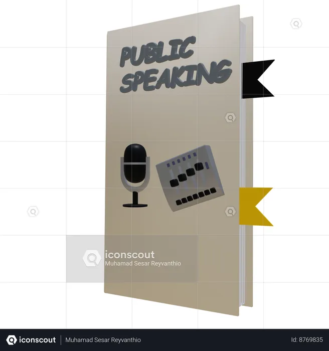 Public Speaking Book  3D Icon