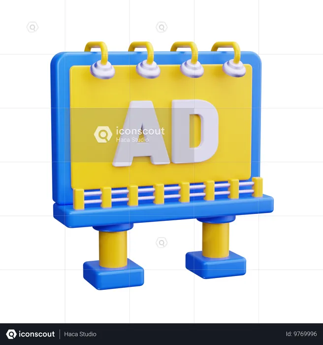 Publicidad exterior  3D Icon