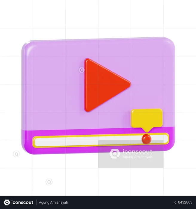 Publicidade em vídeo  3D Icon