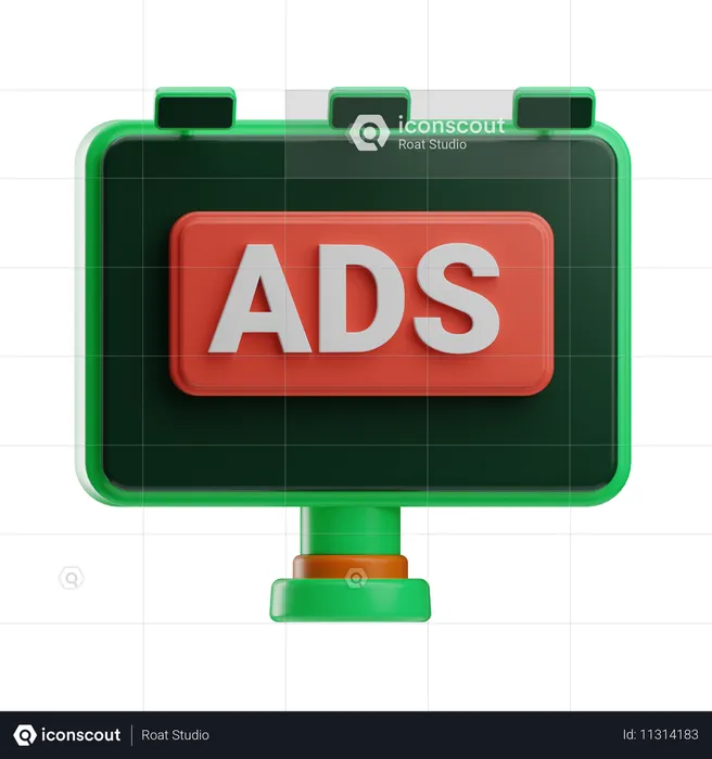 Publicité sur les réseaux sociaux  3D Icon