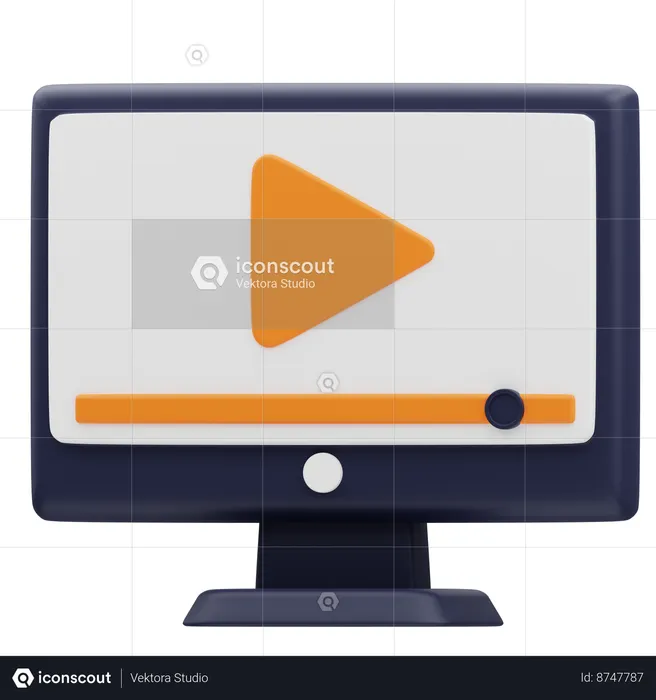 Publicités vidéo en streaming  3D Icon