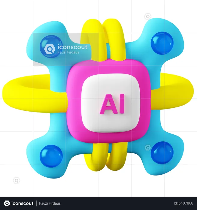 Ai chip  3D Icon