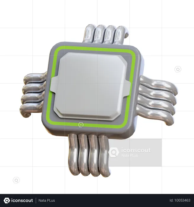 Puce du processeur  3D Icon