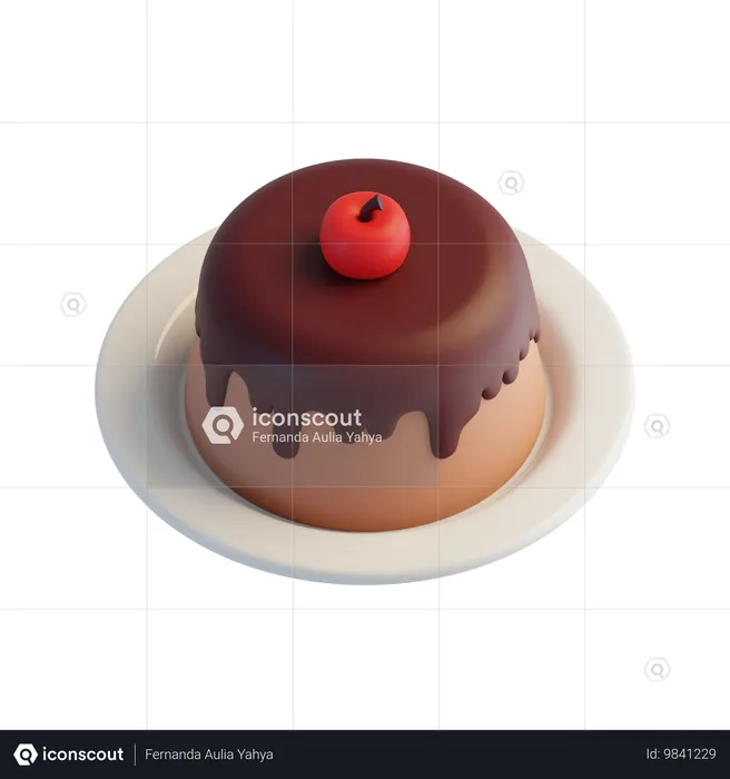 Pudding  3D Icon