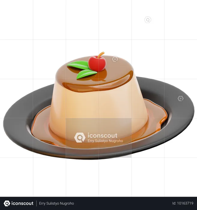 푸딩  3D Icon