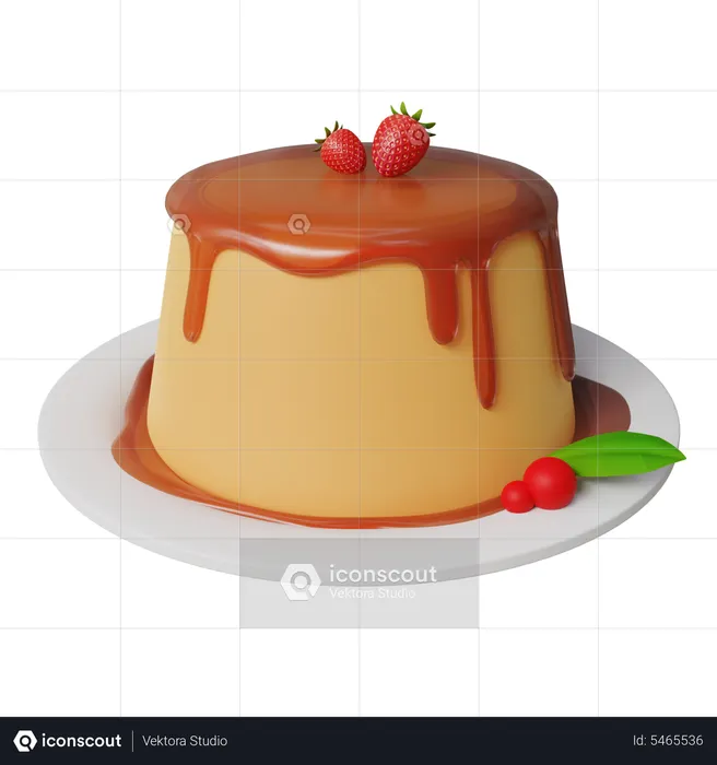 Pudding  3D Icon