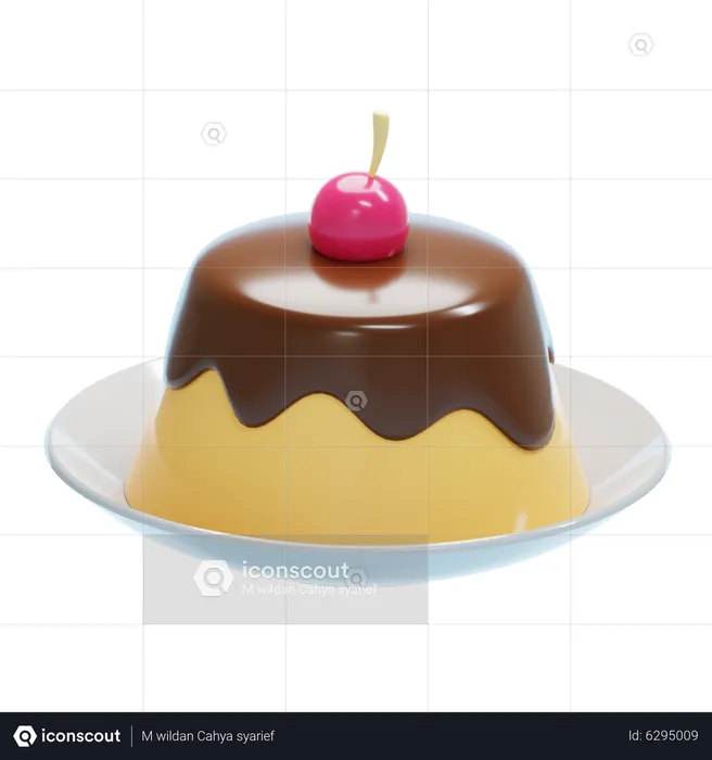 PUDDING  3D Icon