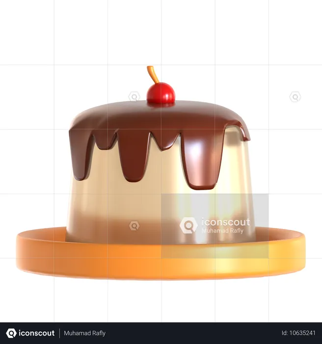 Pudding  3D Icon