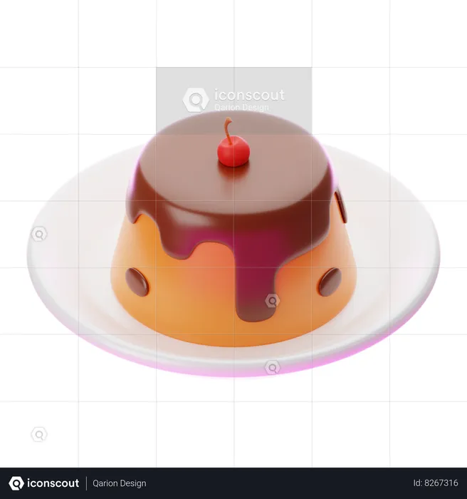 Puding  3D Icon