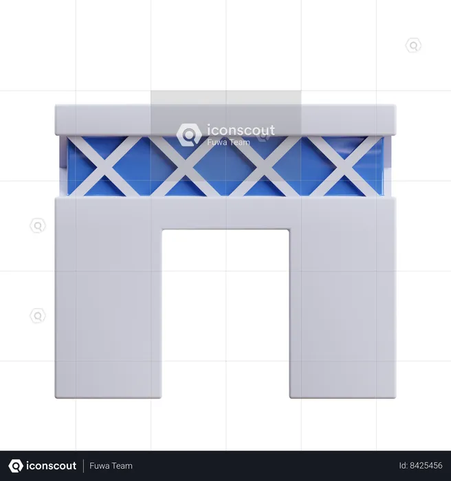 Puerta de dubái  3D Icon