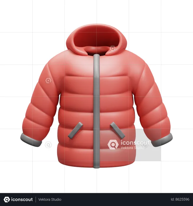 Puffer coat  3D Icon