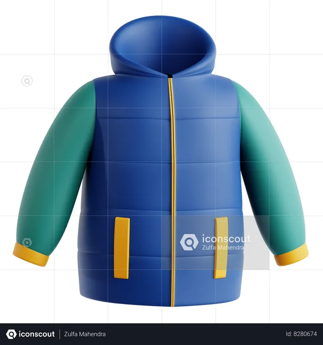 Puffer Coat  3D Icon