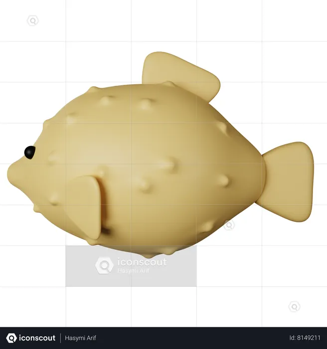 Puffer Fish  3D Icon