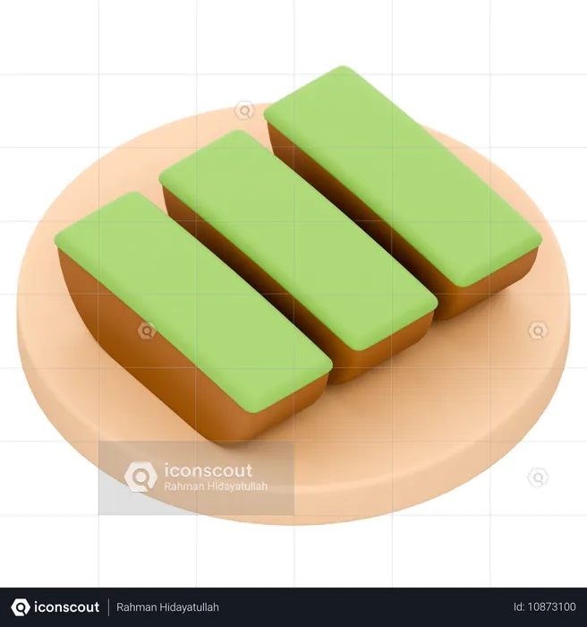 Pukis Pandan  3D Icon