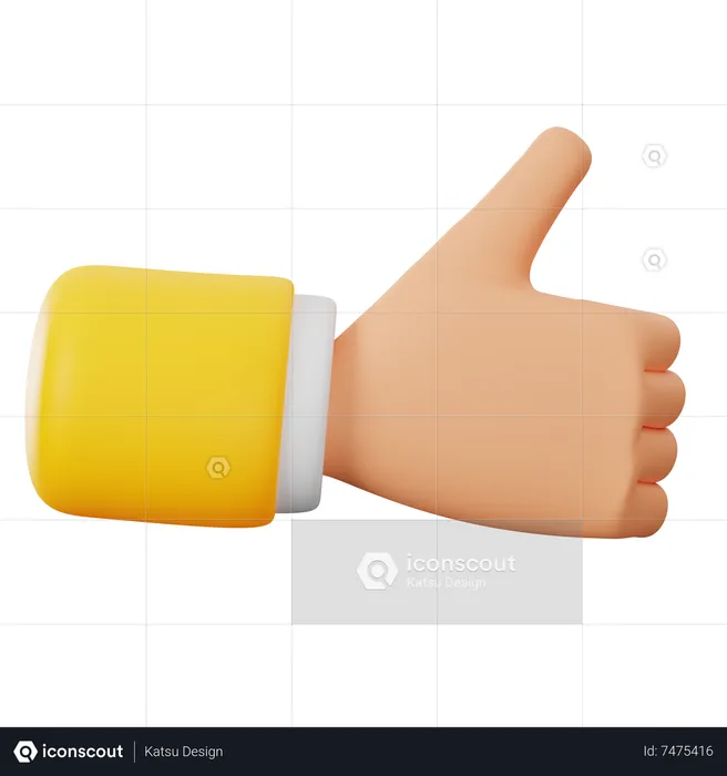 Pulgar  3D Icon