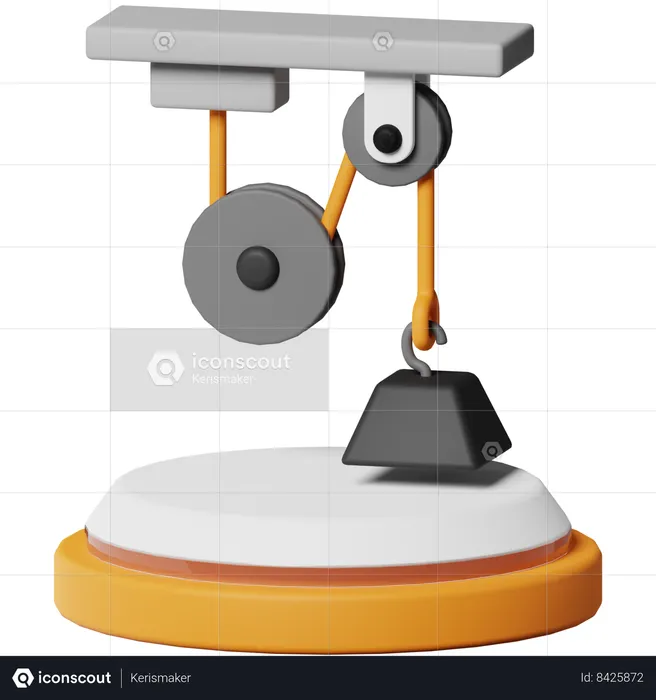Pulley  3D Icon