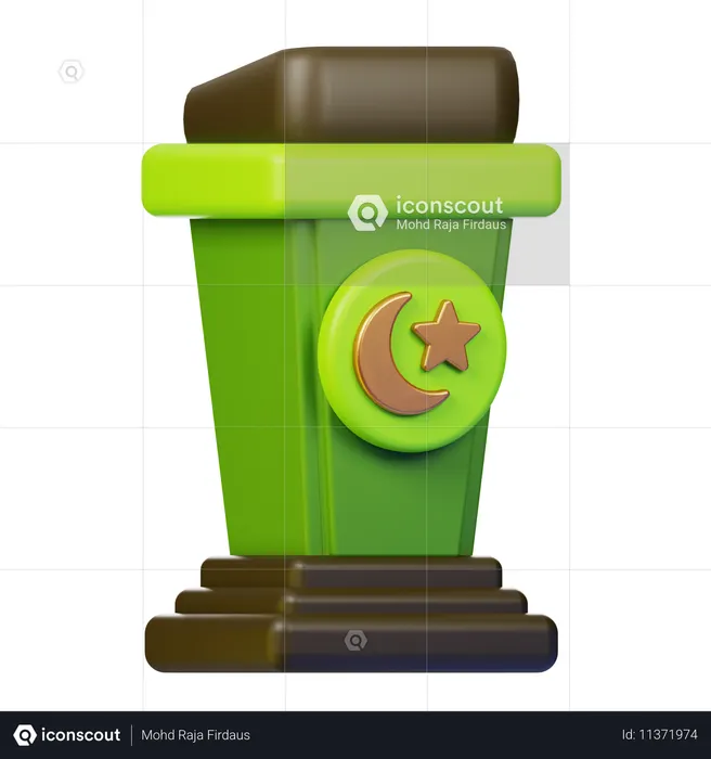 설교단  3D Icon