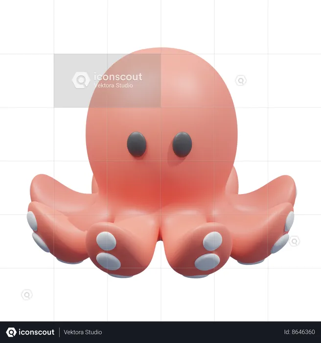 Pulpo  3D Icon