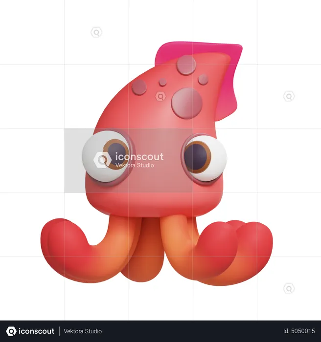 Pulpo  3D Icon