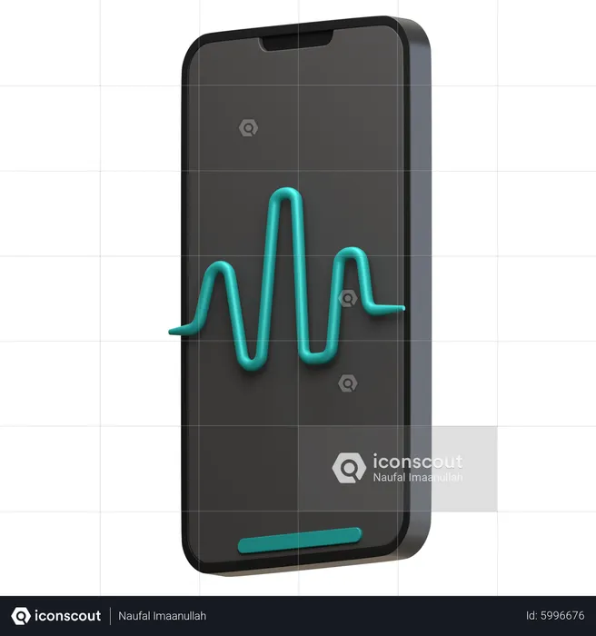 Pulse Monitoring  3D Icon